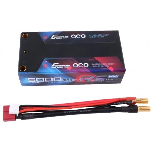 5000mAh 7.6V 100C RS HighVoltage HardCase Gens Ace 
