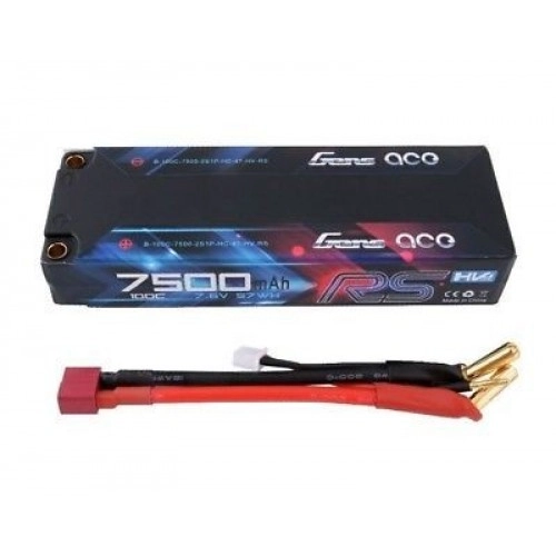 7500mAh 7.6V 100C RS HighVoltage HardCase Gens Ace 