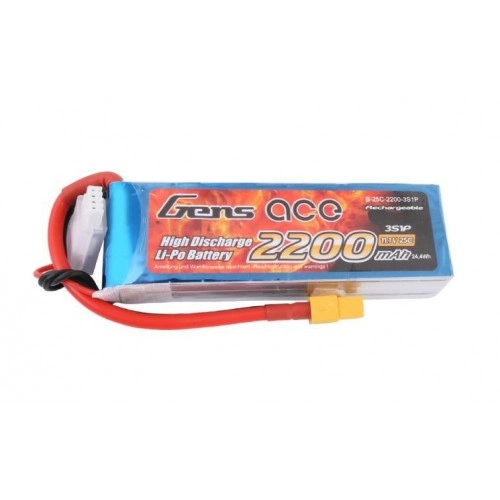 2200mAh 11.1V 25C XT60 Gens Ace 