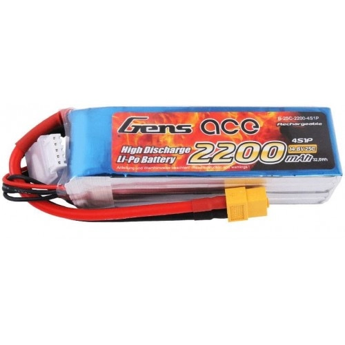 2200mAh 14.8V 25C XT60 Gens Ace 