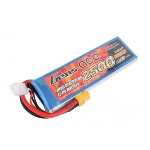 2500mAh 7.4V 25C XT60 