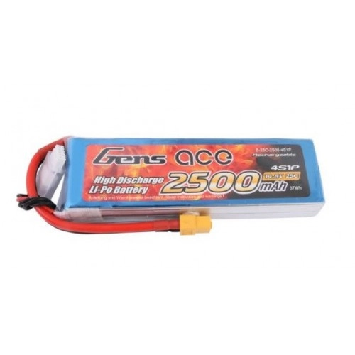 2500mAh 14.8V 25C XT60 Gens Ace 
