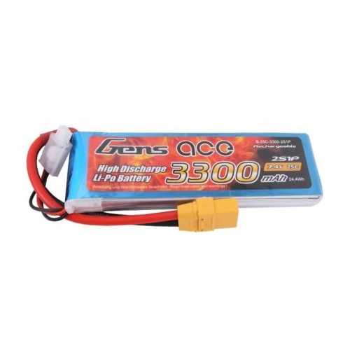 3300mAh 7.4V 25C XT90 Gens Ace 
