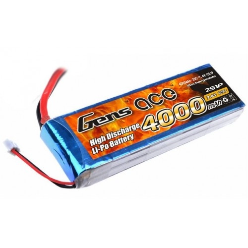 4000mAh 7.4V 25C 2S1P Gens Ace 