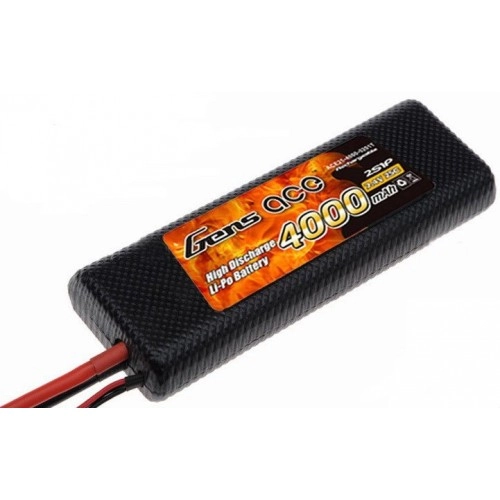 4000mAh 7.4V 25C 2S1P HardCase Gens Ace 