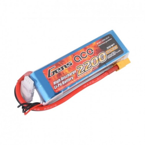 2200mAh 11.1V 45C Gens Ace z XT60 