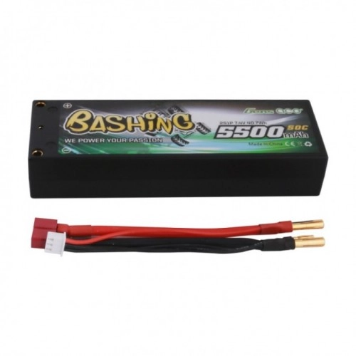 5500mAh 7.4V 50C 2S1P HardCase 10 T-plug 