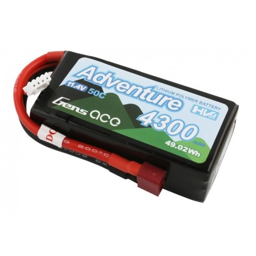 4300mAh 11.4V 50C Adventure Gens Ace 
