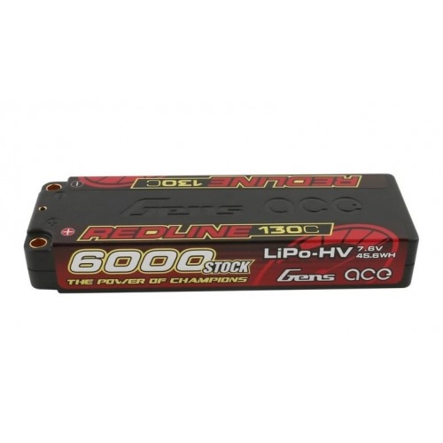 6000mAh 7.6V 130C "Redline" Gens Ace 