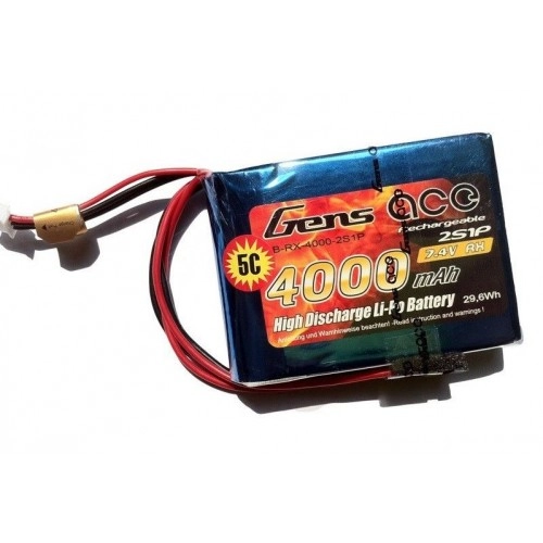 4000mAh 7.4V 5C RX Gens Ace - odbiornikowy 