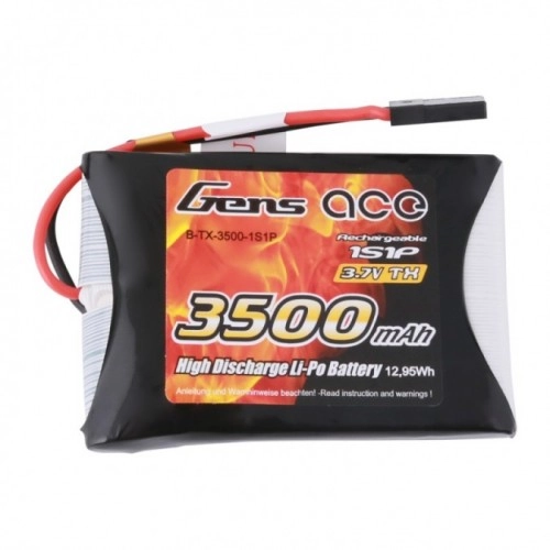 3500mAh 3.7V TX 1S1P Lipo JR Gens Ace 