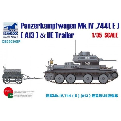 1:35 Panzerkampfwagen Mk.IV, 744(E)(A13) with UE Fuel Tank Trailer 1:35