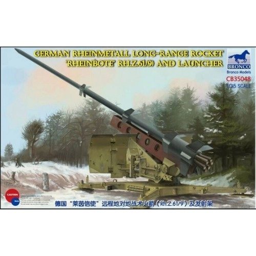 1:35 German Rheinmetall Long-Range Rocket Rheinbote (Rh.Z.61/9) and Launcher 1:35