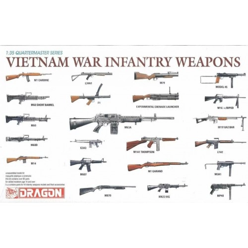 1:35 Vietnam War Infantry Weapons 1:35