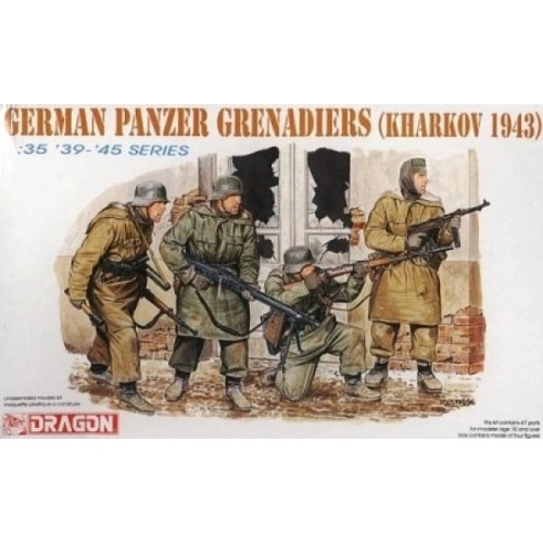 1:35 German Panzer Grenadiers, Kharkov 1943 - 4 figures 1:35