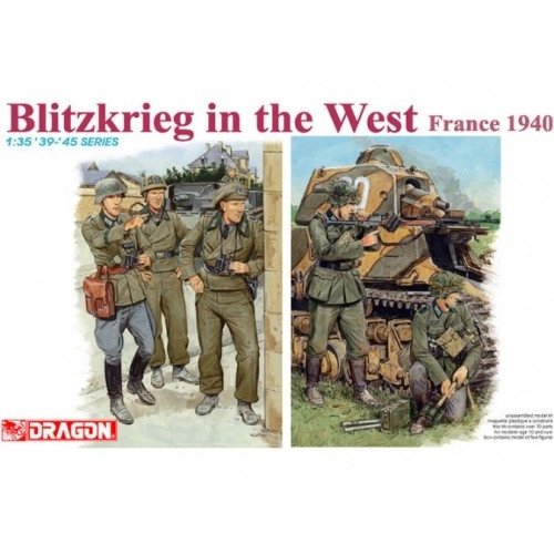 1:35 German Soldier Blitzkreig in the West France 1940 - 5 figures 1:35