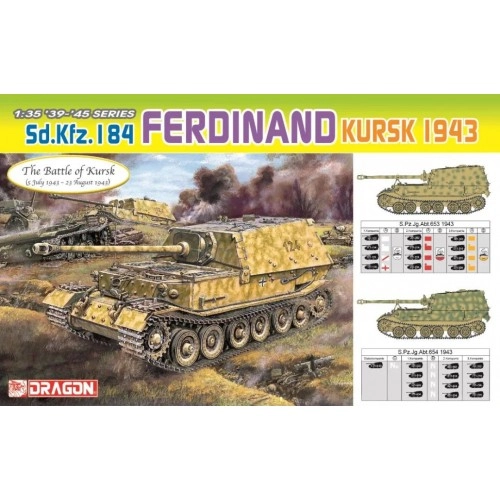 1:35 German tank destroyer Sd.Kfz.184 Ferdinand (the Battle of Kursk) 1:35