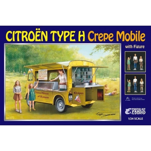 1:24 Citroen H Crepe mobile with Figures 1:24