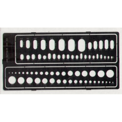 Photo-etched Circle & Oval Stencils ÐÐµ