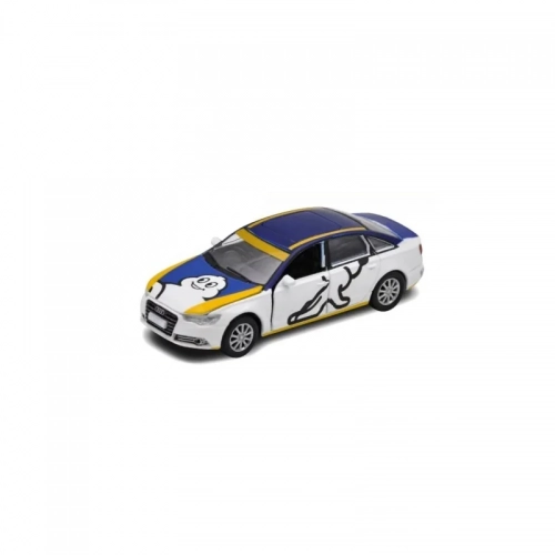 Audi A6 England, Wheel Test Livery, Blue/White 1:64