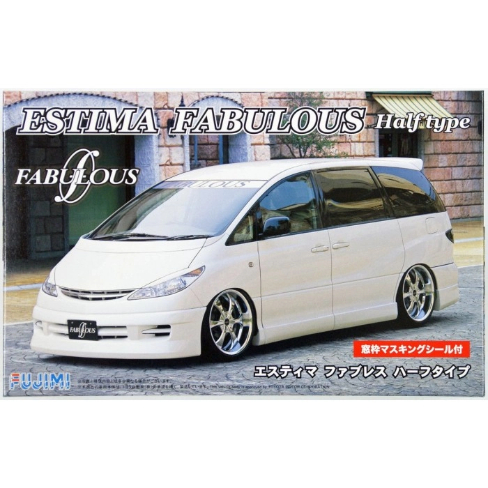Macheta auto, 1:24 Toyota Estima Fabulous Half Type w/Window Frame Masking 1:24 Macheta auto, 1:24 Toyota Estima Fabulous Half Type w/Window Frame Masking 1:24