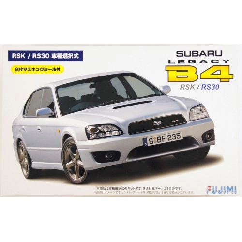 Macheta auto, 1:24 Subaru Legacy B4 RSK / RS30 w/Window Frame Masking Stickers 1:24