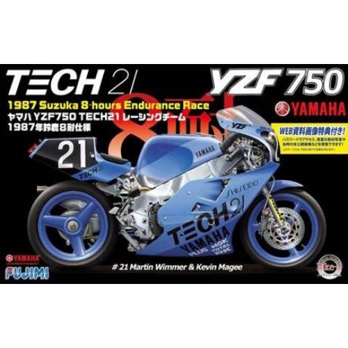 1:12 Yamaha YZF750 Tech21 Racing Team 1987 Suzuka 8-hours Endurance Race 1:24