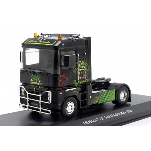 Renault AE 500 Magnum Truck 1991 Green Mamba (Base Plate and Blister Boxed) 1:43