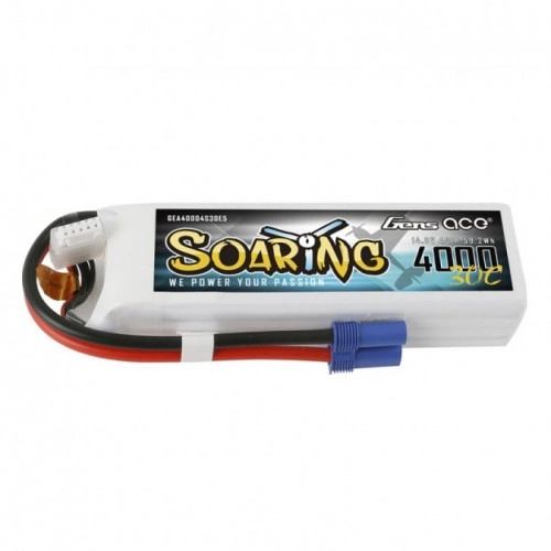 4000mAh 14.8V 30C SOARING Gens Ace  EC5 