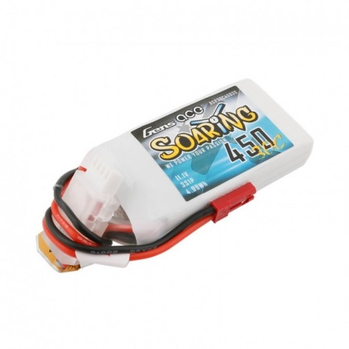 450mAh 11.1V 30C SOARING Gens Ace - JST-SYP 