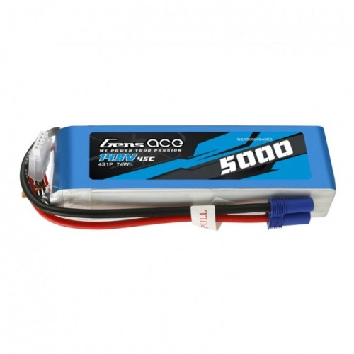 5000mAh 14.8V 45C Gens Ace EC5 