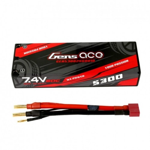 5300mAh 7.4V 60C HardCase Gens Ace T-dean 