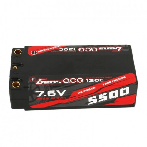 5500mAh 7.6V 120C HardCase Gens Ace 