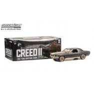 Macheta auto, Creed II (2018) - Adonis Creeds 1967 Ford Mustang Coupe - Matte Black with White Stripes (Weathered) 1:18