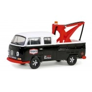Macheta auto, Blue Collar Collection Series 13 - 1973 Volkswagen Double Cab Pickup with Drop-In tow hook - Texaco 24 Hour Road Service Solid Pack 1:64