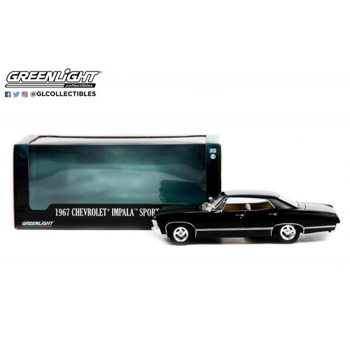 Macheta auto, 1967 Chevrolet Impala Sport Sedan - Tuxedo Black 1:24