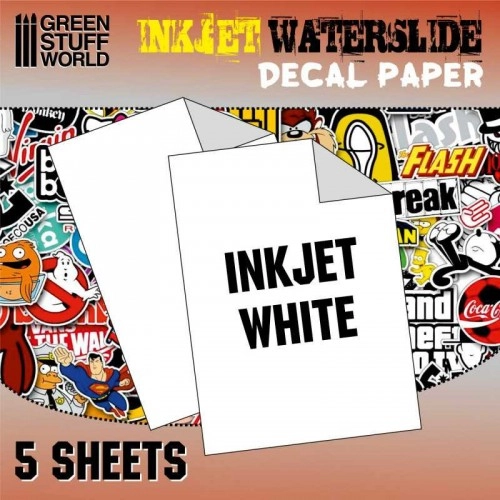 Waterslide Decal Inkjet White (5 sheets 210 x 270mm (A4)) - for inkjet printing ÐÐµ