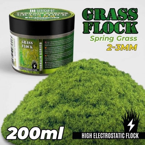 Static Grass Flock 2-3 mm - SPRING GRASS - 200 ml ÐÐµ