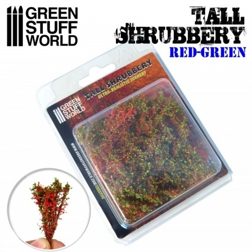 Tall Shrubbery - Red/Green (8x8x3cm) ÐÐµ