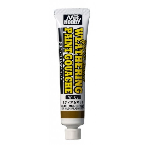 WT-03 Water-based Weathering Paint Gouache (20 ml) - Light Mud Brown 
