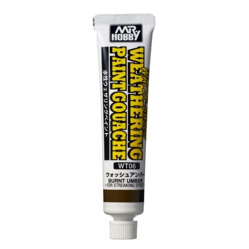 WT-06 Water-based Weathering Paint Gouache (20 ml) - Burnt Umber 