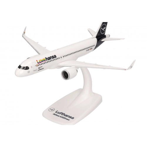 Macheta auto, 1:200 Lufthansa Airbus A320neo "Lovehansa" - D-AINY "Lingen" - SnapFit 1:200