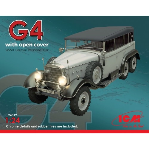1:24 Typ G4 with open cover, WWII German Personnel Car 1:24