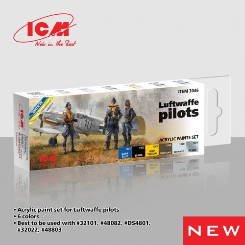 Acrylic paint set for Luftwaffe pilots (6x 12ml) ÐÐµ