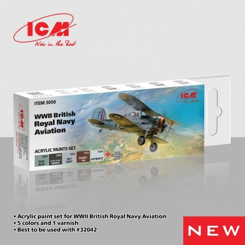 Acrylic paints set for WWII British Royal Navy Aviation (6x 12ml) ÐÐµ