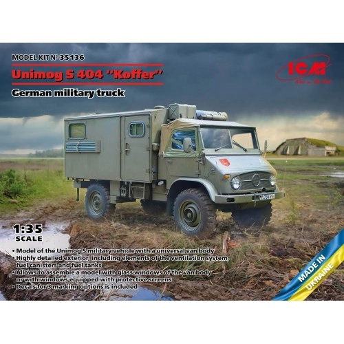 1:35 Unimog S 404 â€œKofferâ€, German military truck 1:35