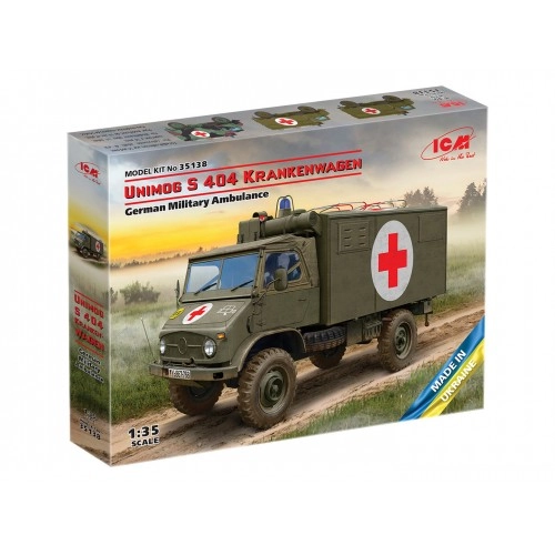 1:35 Unimog S 404 Krankenwagen, German Military Ambulance 1:35