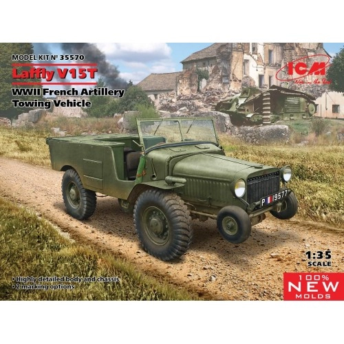 1:35 Laffly V15T, WWII French Artillery Towing Vehicle (100% new molds) 1:35