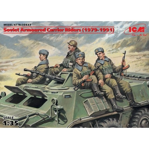 1:35 Soviet Armored Carrier Riders (1979-1991), (4 figures) 1:35