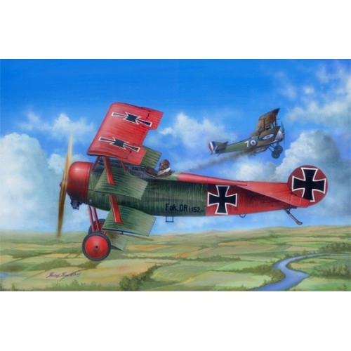 1:24 German Fighter Aircraft Fokker Dr.I 1:24